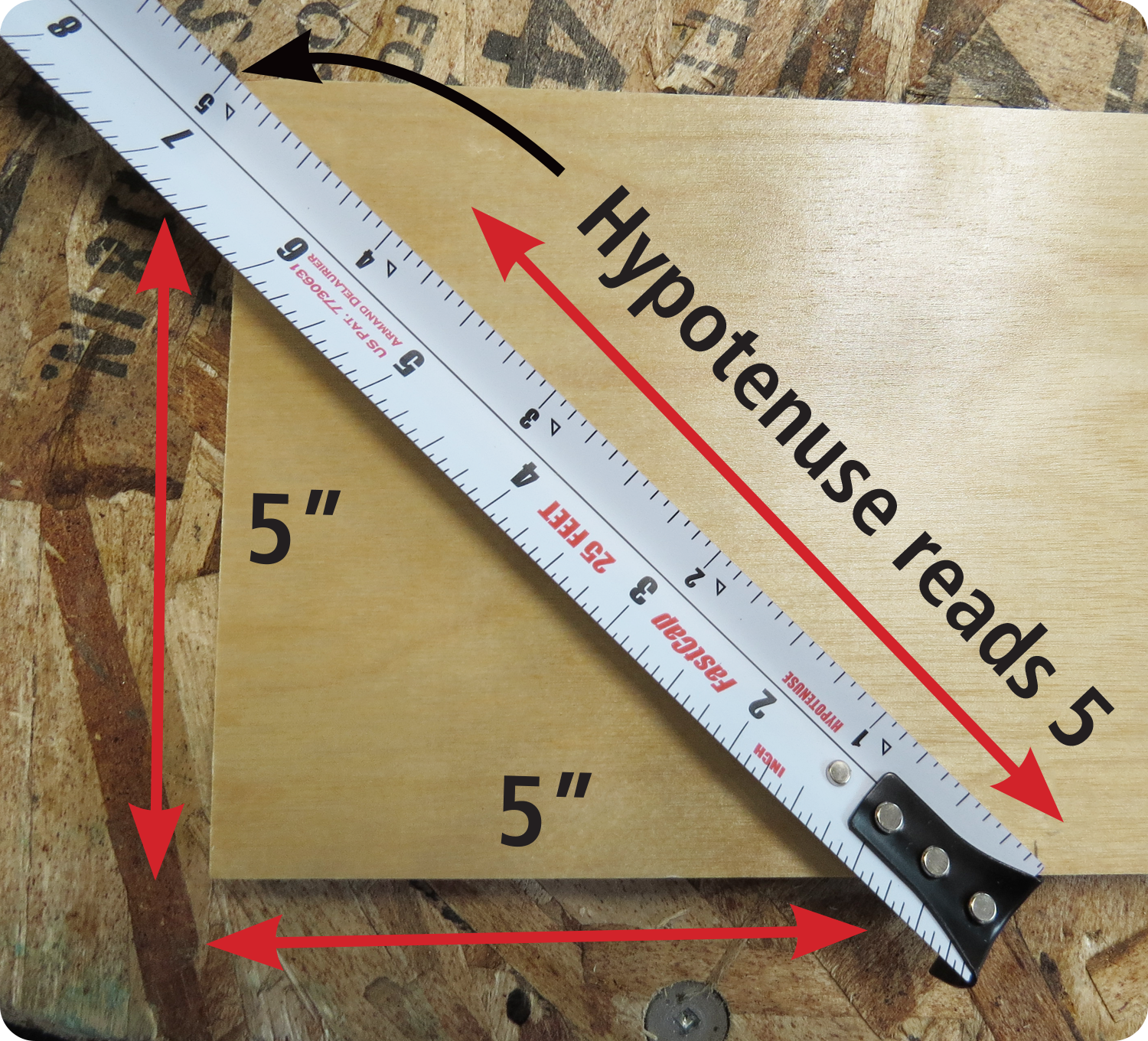 FastCap ProCarpenter Tape Measure Standard-Reverse 25′