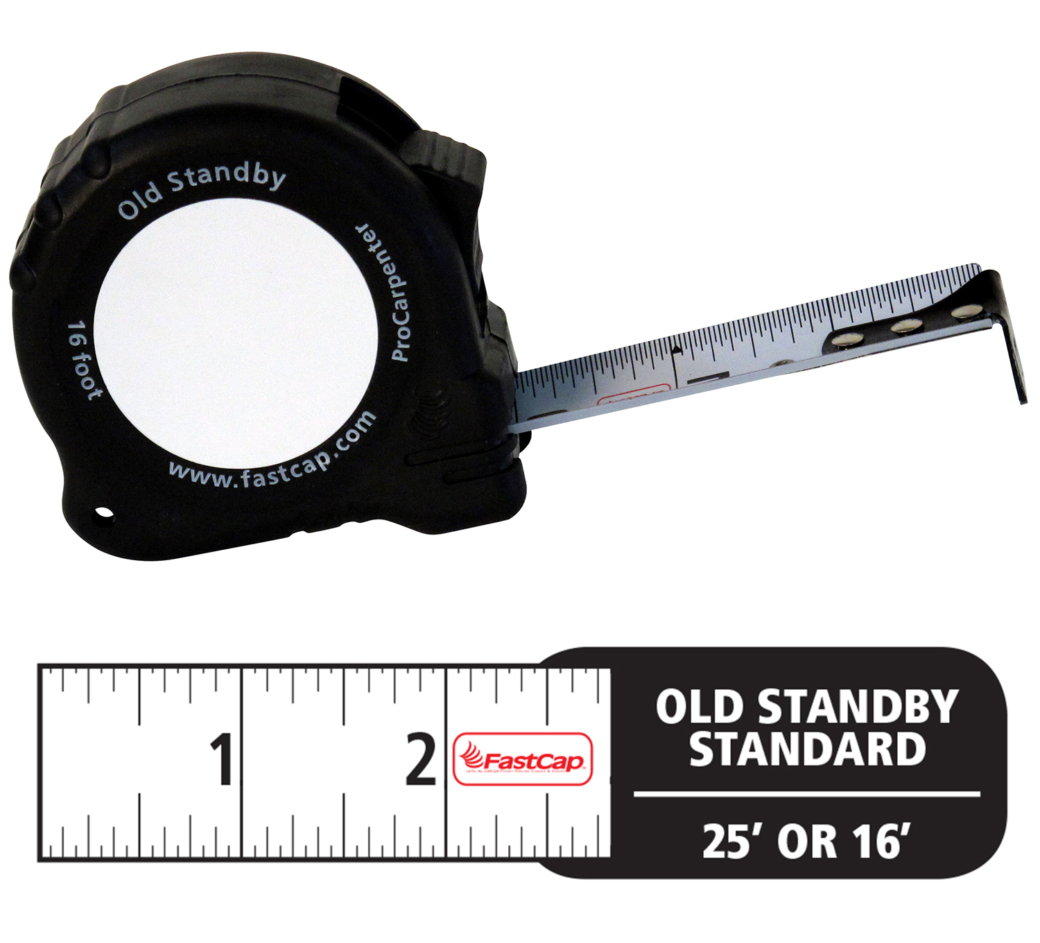 Official Wood Werks Supply, Inc FASTCAP MEASURING TAPE 16' Old Standby -  This IS Woodworking