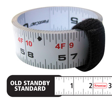 FastCap Standard Peel & Stick Measuring Tape for Luthier workbench, layouts  16' - Philadelphia Luthier Tools & Supplies, LLC