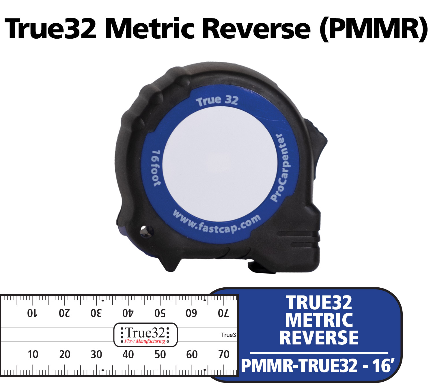 Ruban à mesurer ProCarpenter métrique True 32 pour droitier