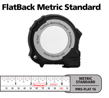 FastCap FlatBack Tape Measure ~ 16' - Square Check