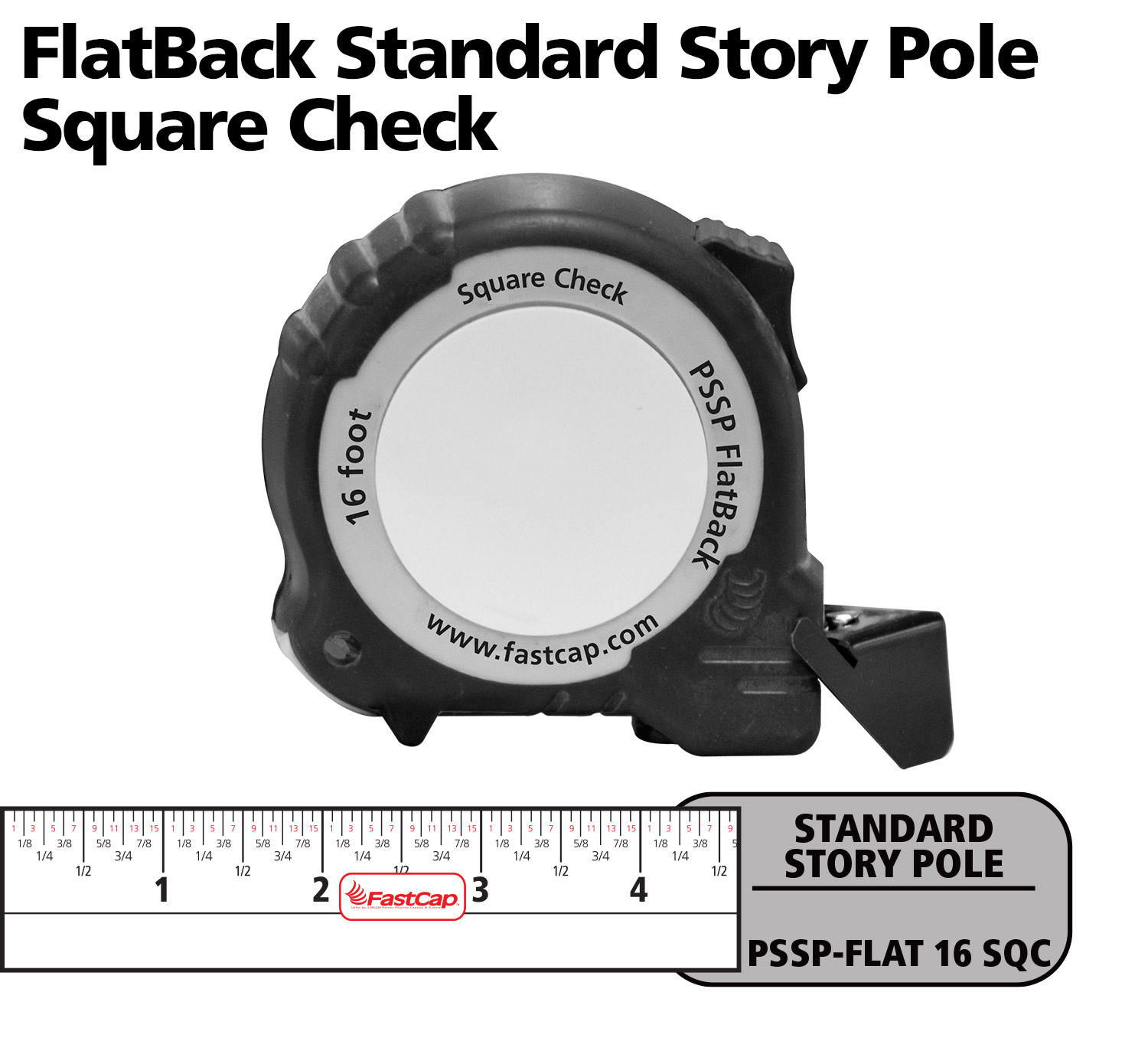 FastCap ProCarpenter Flatback Tape Measure - Metric Standard